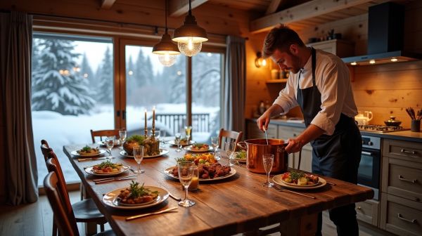 Saison à Courchevel : comment s'organisent les repas dans un chalet avec chef