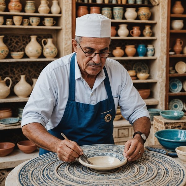 Quelle croisière permet de suivre des cours de céramique avec des artisans en Tunisie?